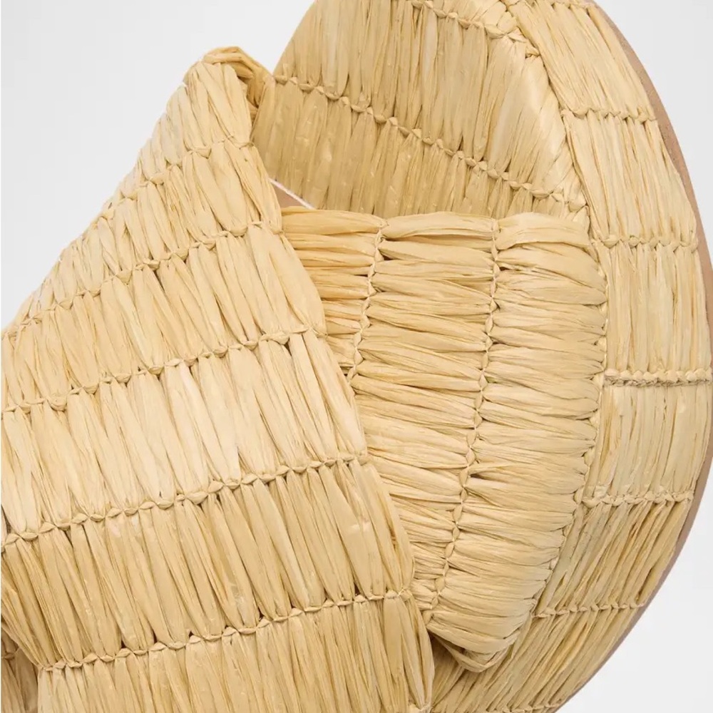 Odissi Noa Raffia Criss-Cross Platform Sandals - Picture 4 of 9